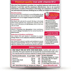 Vitabiotics Ultra Iron Tablets, Pack of 30