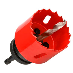 GUOQEE 65mm Hole Saw with Quick Change Arbor, Hole Drilling Cutter HSS BI-Metal for Wood, Plywood, PVC, Drywall and Metal Sheet