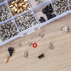 TOOINKCV 350 Pcs PC Screws Set, Personal Computer Standoffs Screws Kit, Laptop Notebook Motherboard Standoffs Screws Kit for Hard Drive Computer Case Motherboard Fan Power Graphics CD-ROM