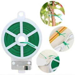 50m Garden Twistee Tie, 164ft Plant Twist Tie Wire with Dispenser and Cutter for Gardening, Tomato, Vines, Shrubs and Flowers, Great for Organising, DIY Craft Projects (Garden Wire, 50 Metres)