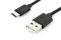 DIGITUS USB Type-C connection cable, type C to A M/M, 1.8m, 3A, 480MB, 2.0 Version, bl