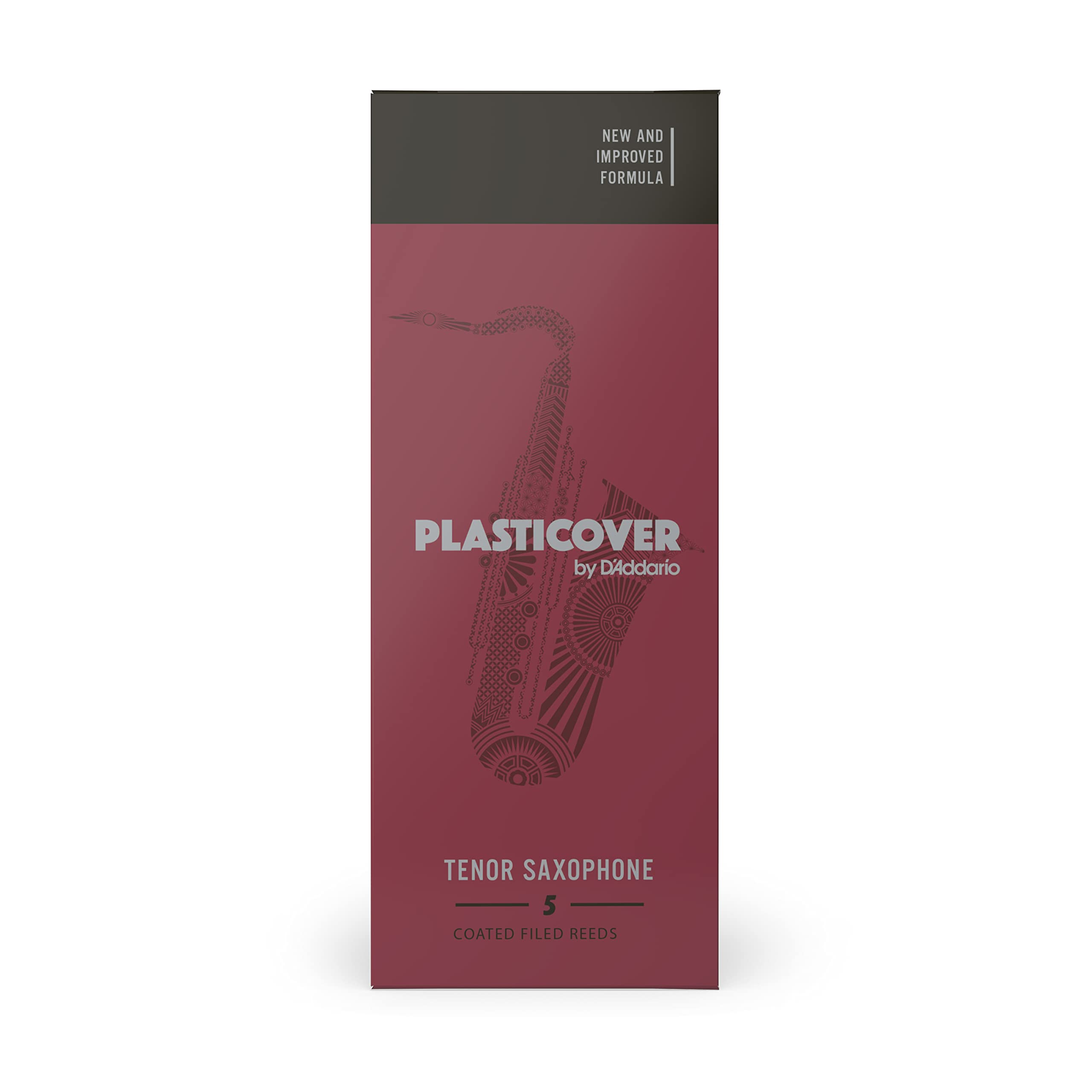 Rico Plasticover 2.5 Strength Reeds for Tenor Sax (Pack of 5)