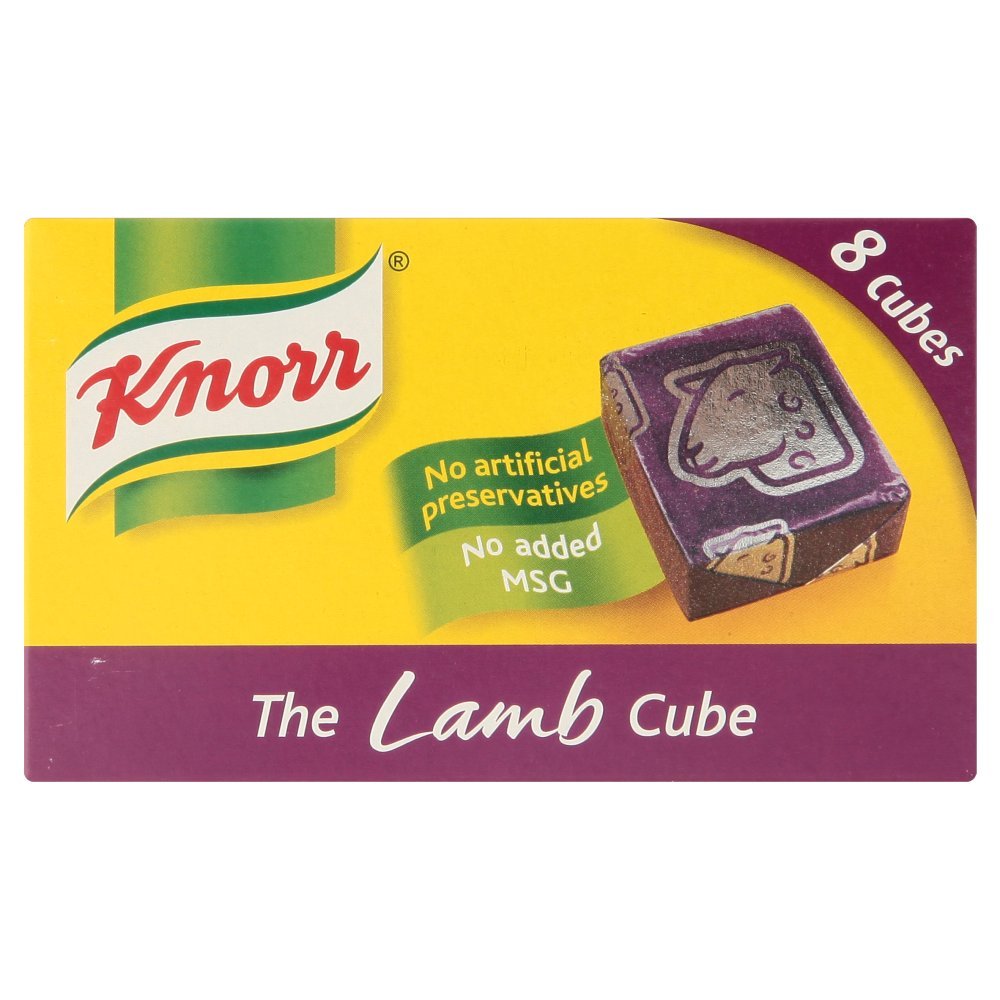 Knorr Lamb Stock Cubes gluten-free to add a rich lamb flavour to your dishes 8x 10 g