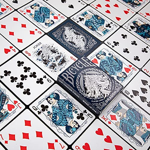 Bicycle Dragon Playing Cards - 1 Deck, Air Cushion Finish, Professional, Superb Handling & Durability, Great Gift For Card Collectors