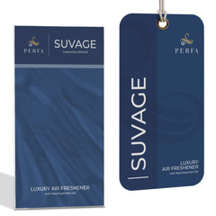 Savage Disposable Card Freshener for Men   Car Scents Air Freshener with Sauvage Fragrance   Strong Car Perfume Air Freshener with Odour Eliminating Technology   Suvage by Perfa