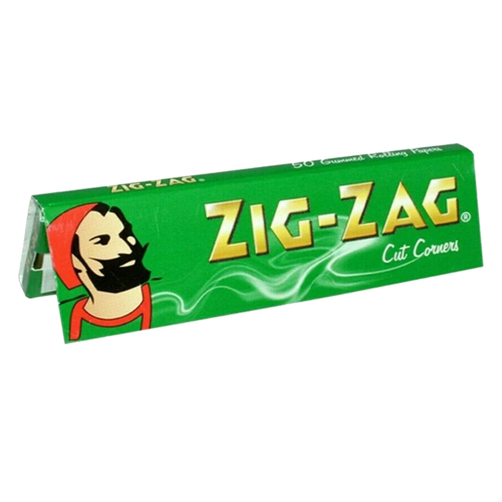 1200 x ZIG ZAG GREEN Rizla Cut Corners ROLLING Papers Tobacco Cigarette Fine Medium Smoking Filter Tips UK FREE P&P