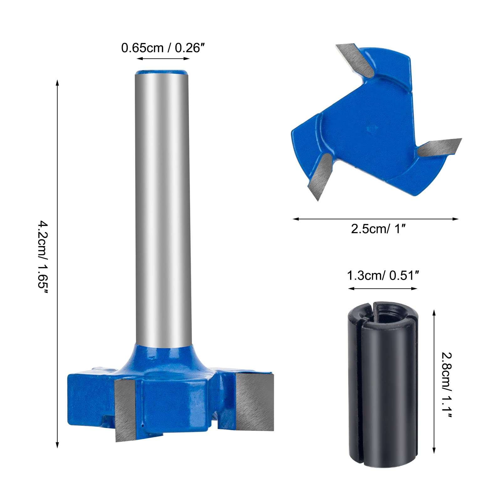 CNC Spoilboard Surfacing Router Bit, 6mm Shank 25mm Cutting Diameter, Slab Flattening Router Bit Planing Bit Wood Planing Bit Dado Planer Bit for Woodworking