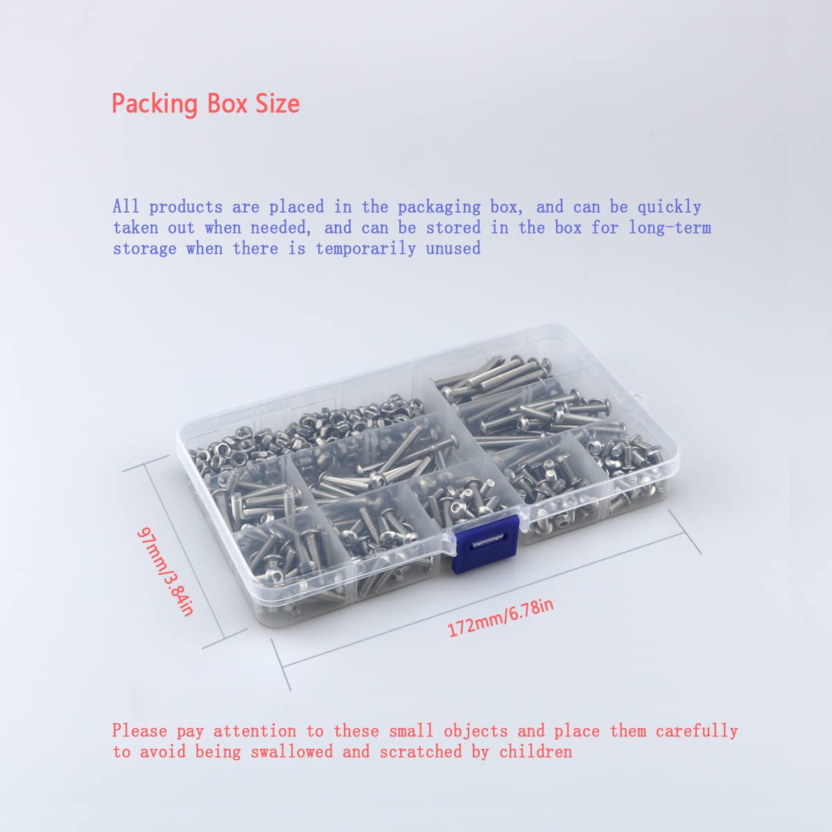 Bolts And Nuts Set, Hex Head M4 Stainless Steel Machine Screws And Round Head Hexagon Socket Bolts Assortment(8/10/14/16/18/20/25/30/35mm) (M4, Silver)