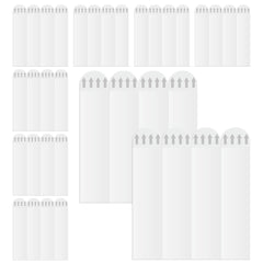 36Pcs Picture Hanging Strips Medium Refill Adhesive Strips, Effortless Damage-Free Hanging for Living Spaces, Ideal for Medium Indoor Wall Hooks, Tool-Free Removal - Pack of 36 White Strips Cover…