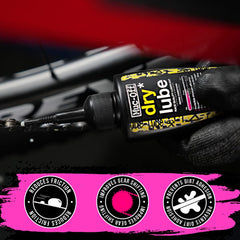 Muc-Off Dry Chain Lube, 50ml - Bike Lube, Bike Chain Oil, Chain Wax for Dry Weather Conditions - Biodegradable Bike Lubricant and Bicycle Chain Oil