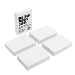 Dry Erase Blank Playing Cards, Poker Size - 6.3 cm x 8.8 cm, 180 Reusable Blank Cards, Flash Cards, Board Game Cards, Study Guide & Note Cards (180 Cards)