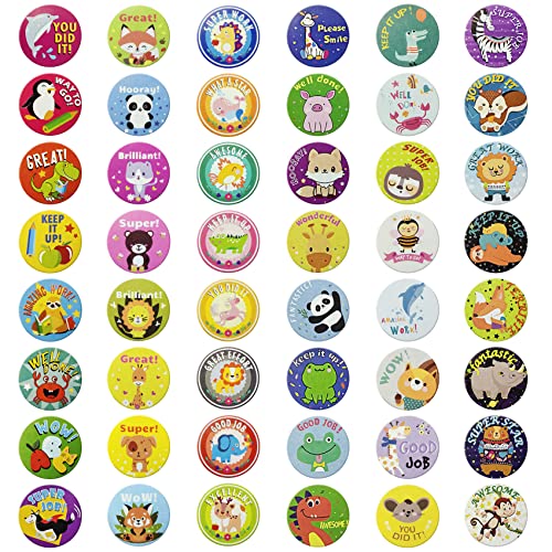 Reward Stickers for Teachers. 1008 Stickers for Kids in 56 Designs. 1 Inch School Stickers on Sheets. Teacher Supplies for Classroom, Potty Training Stickers, Motivational Stickers