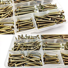 250 Pcs M4 Self-tapping Wood Screw Kits, Cross Pan Head Drywall Screws, Self Drilling Chipboard Screws, Multi Use High Performance Screws Assortment - M4x(16/20/25/30/35/40/50 mm)