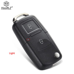 HooRLZ Vw Key Fob Replacement For Vw Golf MK4 Bora Caddy Passat Polo Sharan Seat Leon Touran Transporter T5 Remote Car Key Cover Case, 2 Button Volkswagen Key Fob, Golf Key Fob