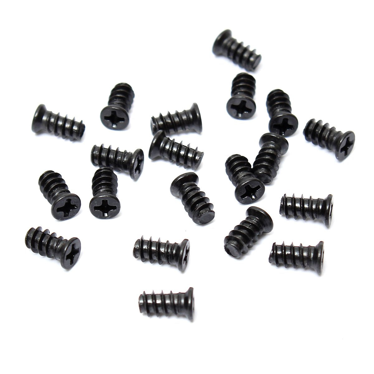 FEVERWORK 20Pcs Computer PC Case Cooling Fan Mount Screws Black For Fans 60mm 80mm 120mm