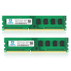 PC3 PC3L 12800U DDR3 DDR3L 1600 MHz 16GB Kit (8GBx2) UDIMM RAM 2Rx8 1.35V/1.5V 240-Pin Non-ECC Unbuffered Dual Rank Desktop Memory