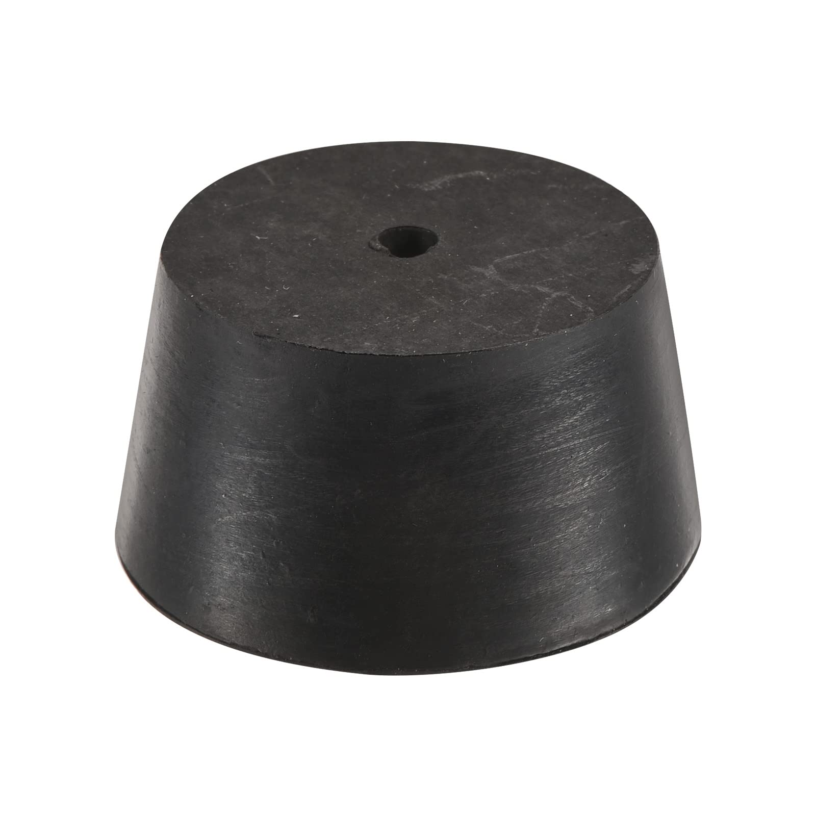 sourcing map Rubber Tapered Plug 42mm to 50mm with Hole Test Tubes Bungs Stopper Black for Lab Home