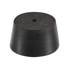 sourcing map Rubber Tapered Plug 42mm to 50mm with Hole Test Tubes Bungs Stopper Black for Lab Home