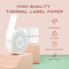 NIIMBOT Lable Maker Tape 0.59 inches x 1.97 inches (15×50mm) Thermal Printer Sticker Paper with Self-Adhesive for D11/D110/D101 Label Maker,1 Roll of 130 (White)