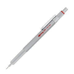 rOtring 600 Mechanical Pencil   0.5 mm   Silver All-Metal Body Propelling Pencil   Non-Slip Knurled Grip & Hexagonal Barrel