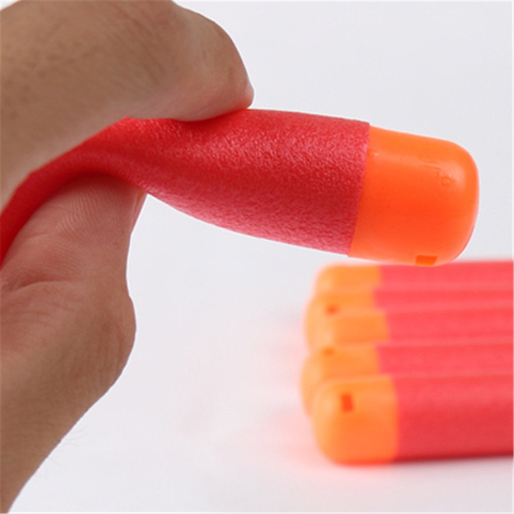 HONGCI 12Pcs 9.5cm EVA Red Foam Darts Mega Bullets,Refill Large Bullets Mega Darts for Nerf N-strike Elite Mega Bullets Series Blasters Kids Toy Gun Darts