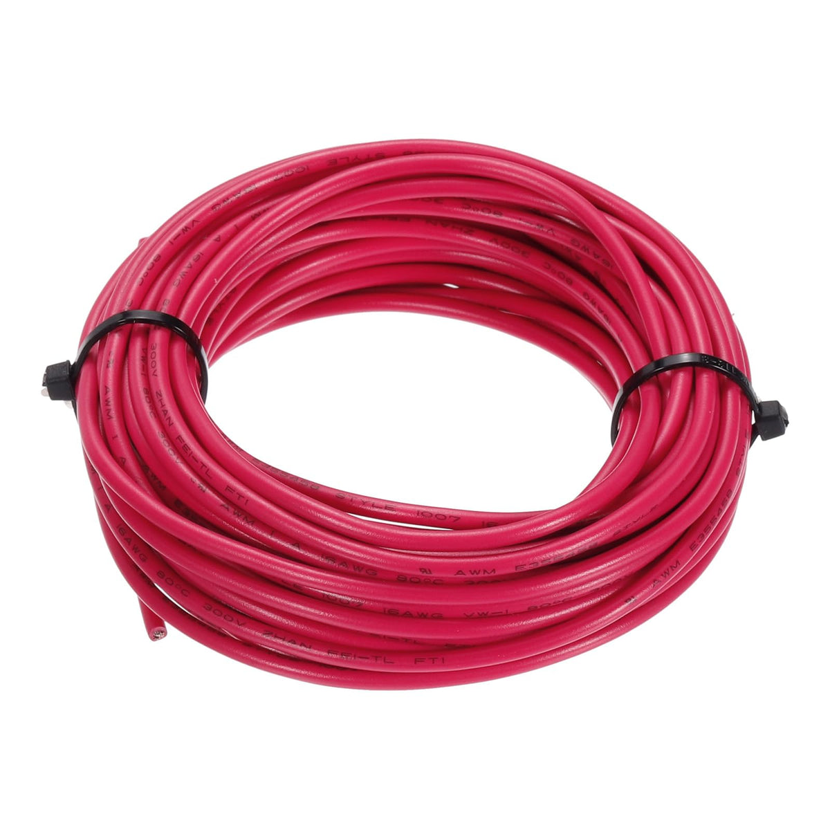 sourcing map 16AWG Wire 16 Gauge Stranded Wire PVC Hookup Wire, Electrical Wire UL1007 Tinned Copper Wire 7.5m/25ft Red for Internal Connecting Wire