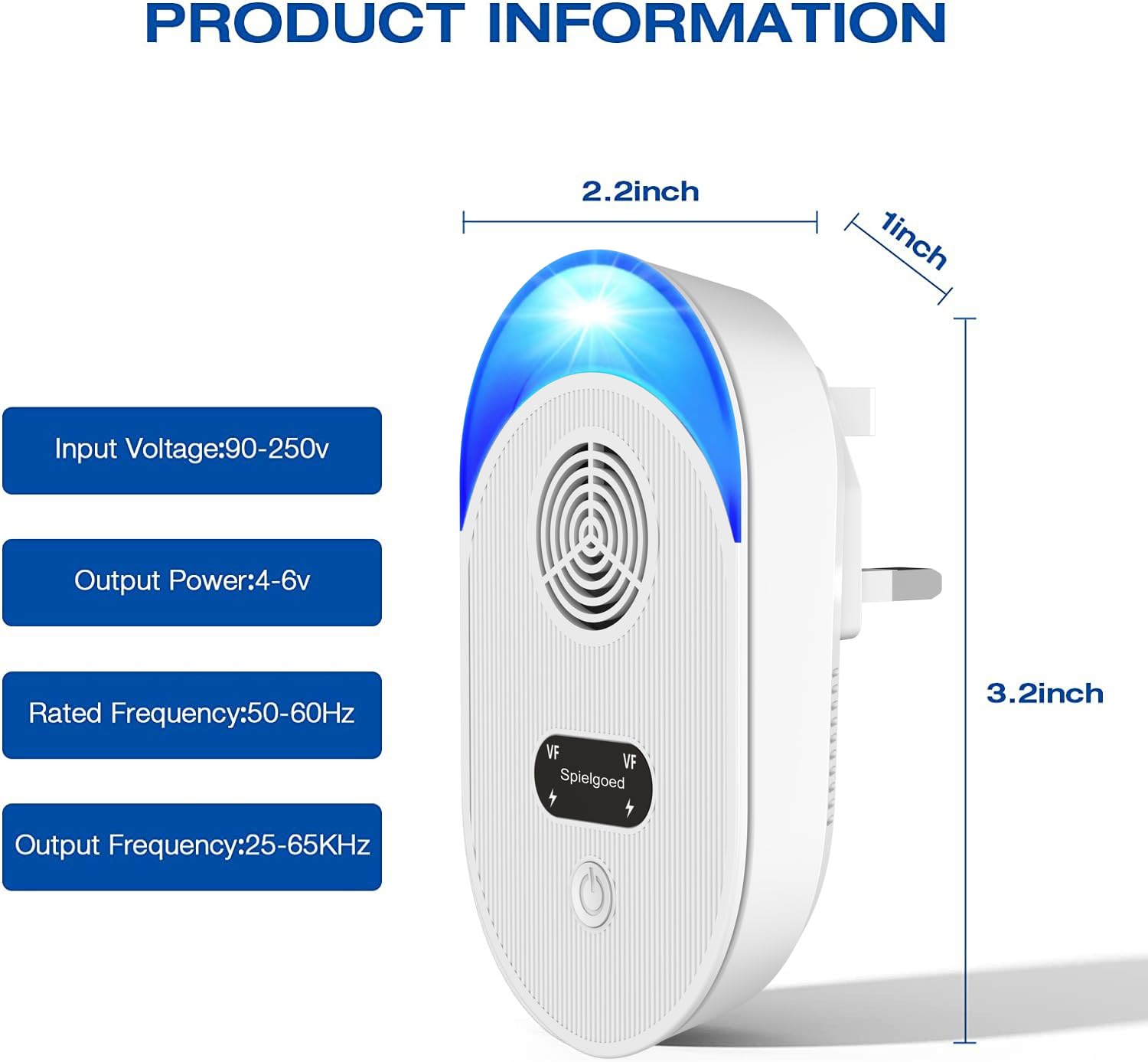 Ultrasonic Pest Repeller, Powerful Mouse Repellent plug in Pest Control - Ideal for Mice, Rats, Mosquitoes, Cockroach, Moths, Ants