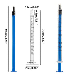 18Pcs 1ml Plastic Syringes with Caps, No Needle Syringe with Measurement Small Feeding Syringe Colostrum Syringes for Scientific Labs, Feeding Pets, Liquid Measuring or Refilling Multiple Uses Tools