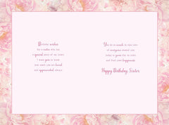 for A Wonderful Sister Birthday Card - 6 inches X 9 inches