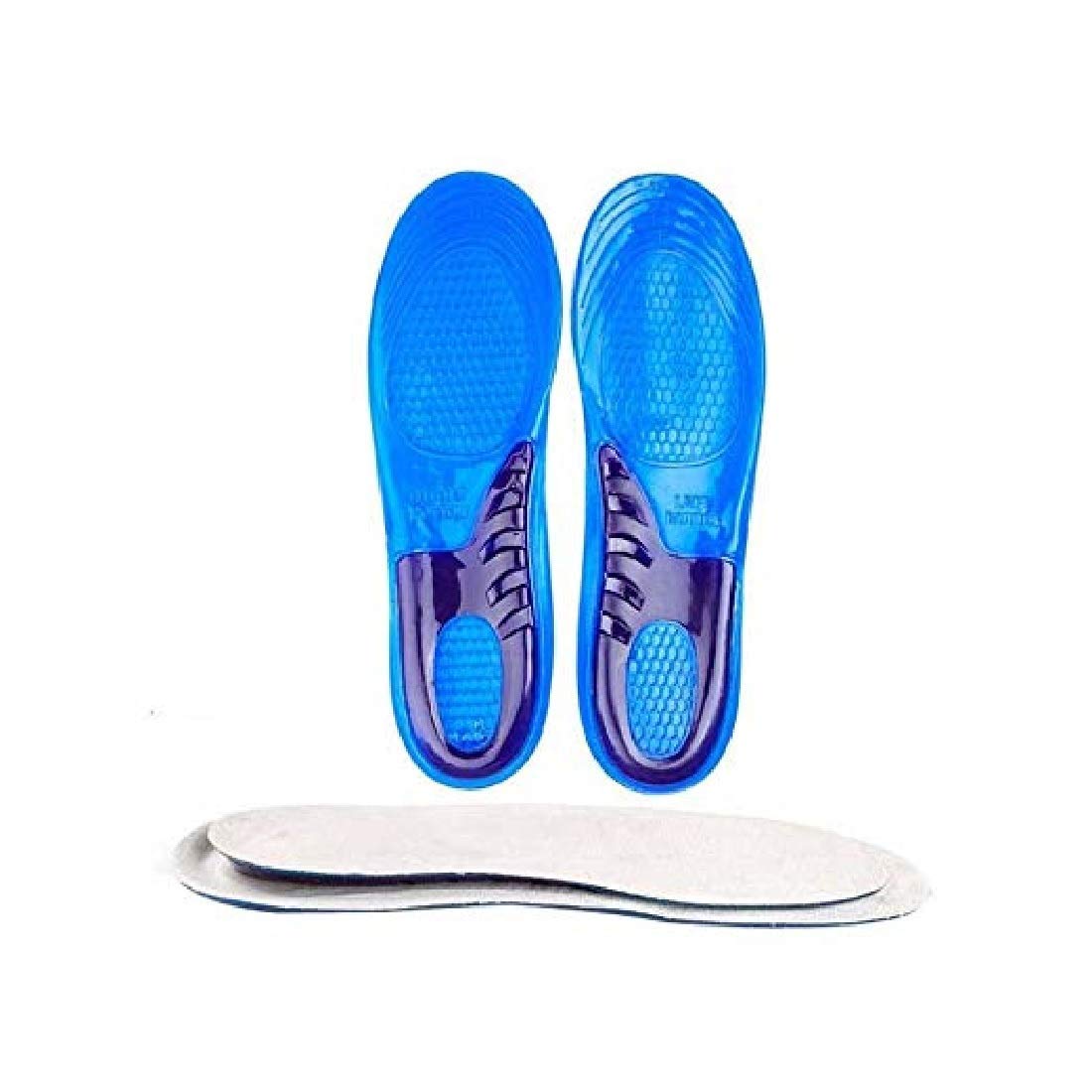 SPICOM Sports Orthotic Gel Trimmable Insoles Best Shoe Inserts for Running Hiking Heel Protection Relieve Foot Pain Shock Absorption Best for Women and Men Breathable Comfort Cushion (6-10, Men)