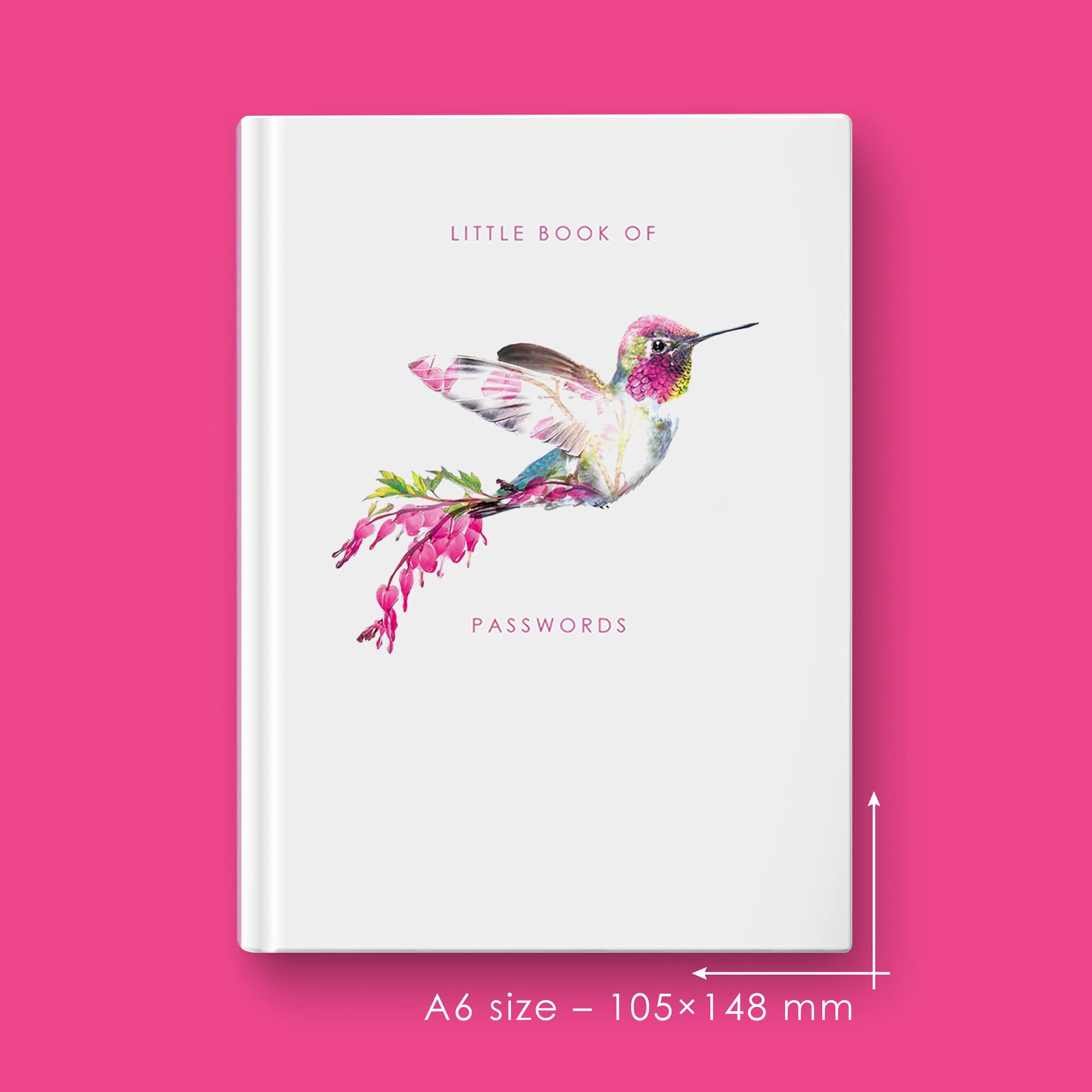Lola Design - Hummingbird Password Book - Planners & Organisers - Cute Stationery - A6 Notebooks