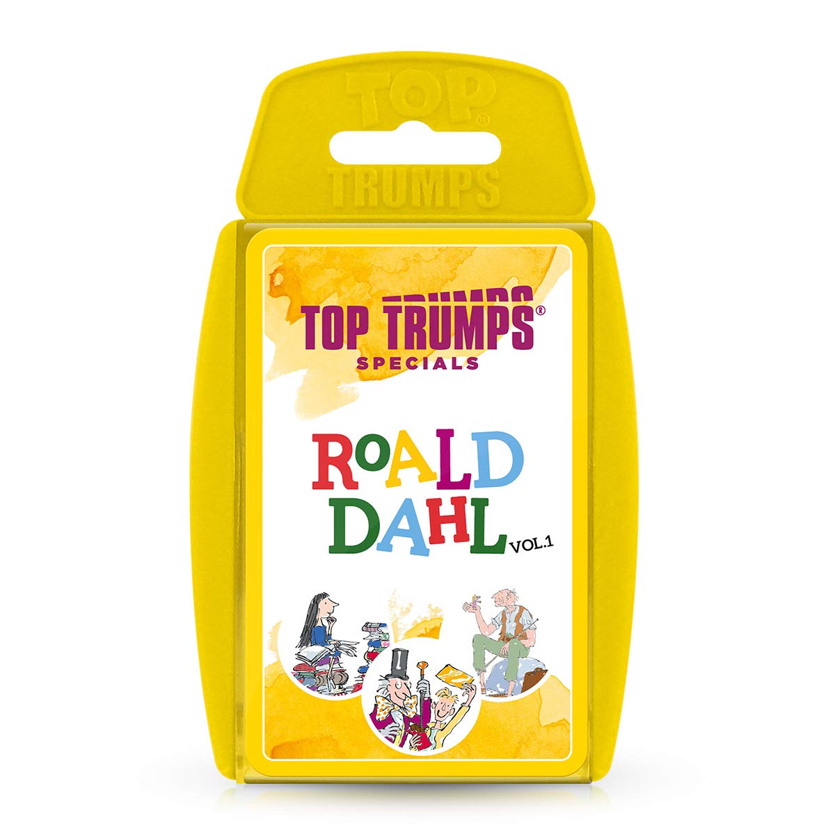 Top Trumps Roald Dahl Vol.1 Specials Card Game, play with gloriumptious characters from Matilda, The BFG, Charlie and the Chocolate Factory and Willy Wonka, gifts for boys and girls aged 6 plus