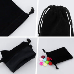 SZXMDKH 10 Pcs Jewellery Bags Velvet Jewelry Pouches Drawstring Gift Bags 9cm x 7cm