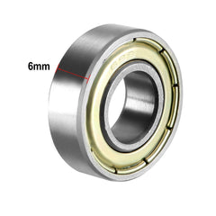 sourcing map 699ZZ Deep Groove Ball Bearing Double Shield 699-2Z 1080099, 9mm x 20mm x 6mm Carbon Steel Bearings (Pack of 20)