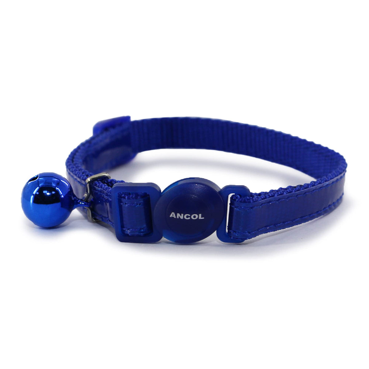 Ancol Gloss Reflective Cat Collar with safety buckle Blue