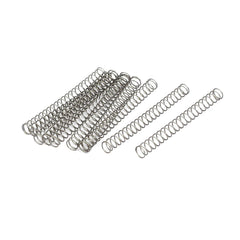 TA-VIGOR 10Pcs Compressed Spring, 4mm OD,0.3mm Wire Size,40mm Free Length Dual Extended Durable Dual Hook Tension Spring for Furniture Screen Doors Repair Projects