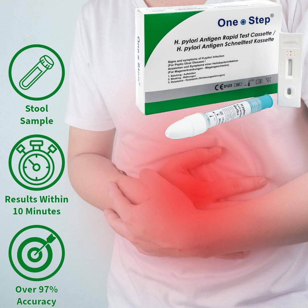 Stomach Ulcer Test Helicobacter H Pylori - Faecal Kit - One Step (1 Test)