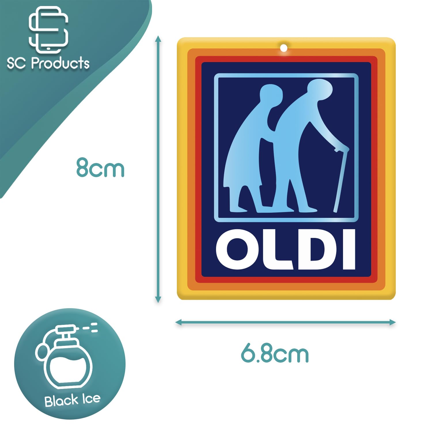 SC Products Oldi Funny Car Air Freshener Old Age Joke Gifts   Funny Car Accessories Grumpy Old Man Gifts   Car Air Fresheners Funny Gifts For Older Men   Gifts For Older Women Elderly Parents Gifts