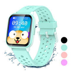 SOPPY Fitness Tracker Watch for Kids, Activity Tracker, Smart Watch with Games, Pedometer, Heart Rate & Sleep Monitor, Stopwatch, IP68 Waterproof Sport Watch, Great Gifts for Boys Girls Teens - Green