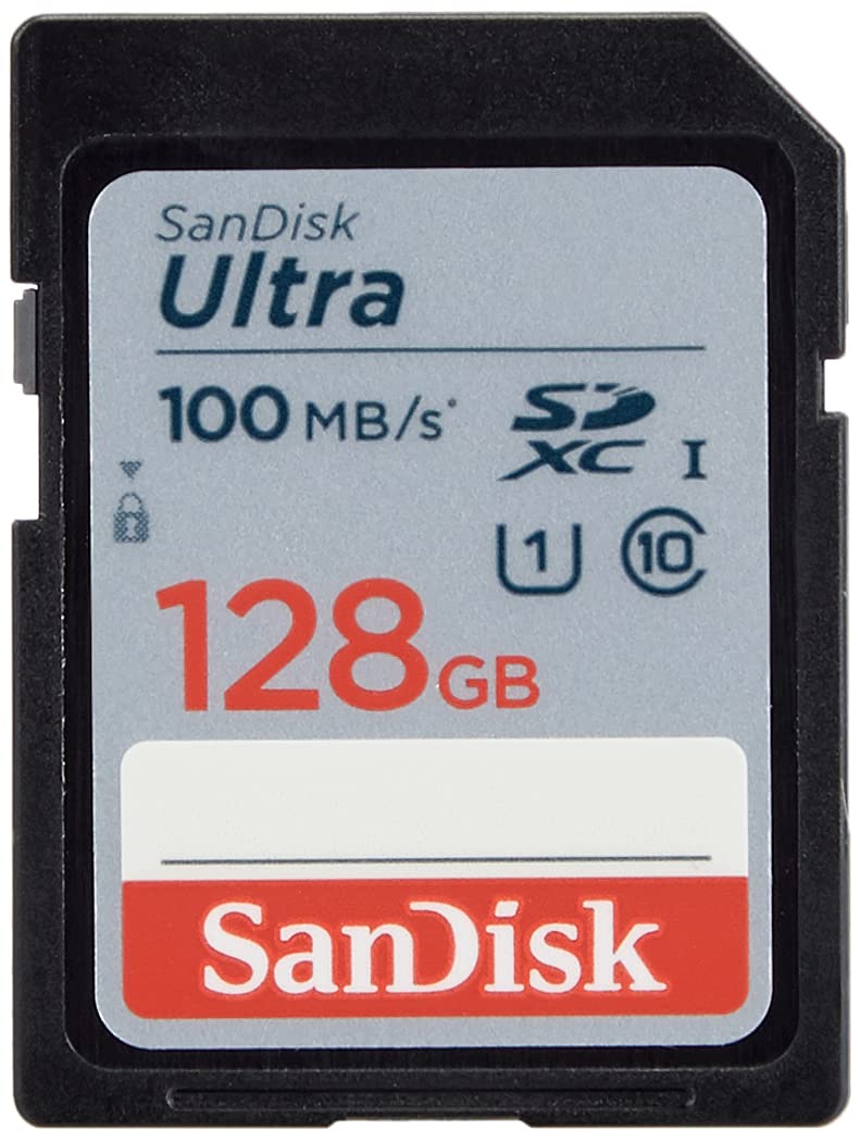 SanDisk Ultra 128 GB SDXC Memory Card up to 100MB/s, Class 10 UHS-I