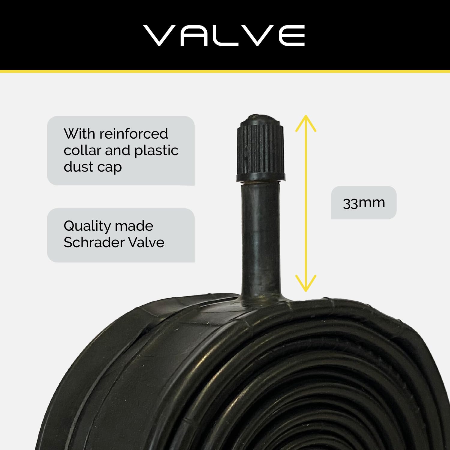 26 inches Baldwins Cycle/Bike Inner Tube 26 inches x 1.75 to 2.125 (Fits any 1.75, 1.85, 1.90, 1.95, 2.0, 2.10, 2.125) Schrader/Car Type Valve