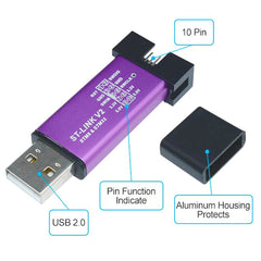 Youmile ST-Link V2 Emulator Programming Unit Downloader and 40 pin STM32F103C8T6 ARM Development Board andFT232RL FTDI Module with Micro USB cable DuPont Cable Mini USB cable