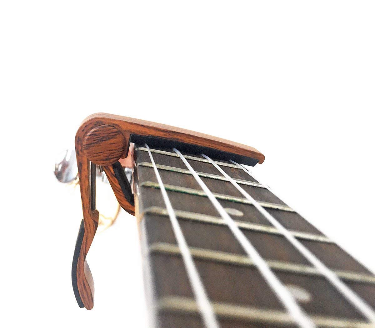 WINGO Wooden Pro Ukulele Capo for Soprano Contert Baritone,Rosewood.