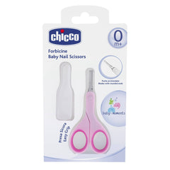 Chicco 00065260320000 Baby Scissors with Rounded Blades with Protective Cap Pink