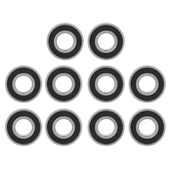 Deep-groove Bearing, 10pcs 6900-2RS Rubber Sealed Bearing, for Skateboards, Inline Skates, Scooters(10mm*22mm*6mm)