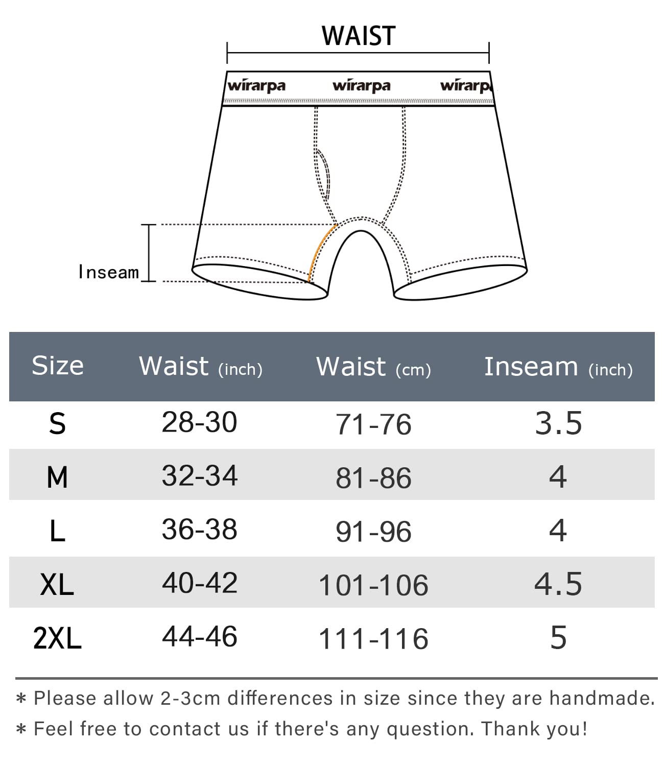 wirarpa Men's Underwear Trunks Cotton Stretch Boxer Shorts Regular Leg Open Fly Tagless Underpants for Men 4 Pack Multicoloured Size XXL