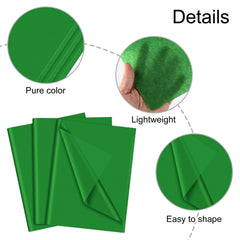 NEBURORA Green Tissue Paper for Gift Bags 60 Sheets Green Wrapping Tissue Paper Bulk 14 X 20 Inch Christmas Green Packaging Paper for Gift Wrap Filler Flower Crafts Birthday Wedding St Patricks Decor