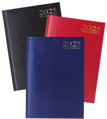 2025 Diary A4   A5   A6 Diary Week to View   Page A Day   Desk Diary   Hard Backed For Home And Office Use (Red, A4 Week to View)