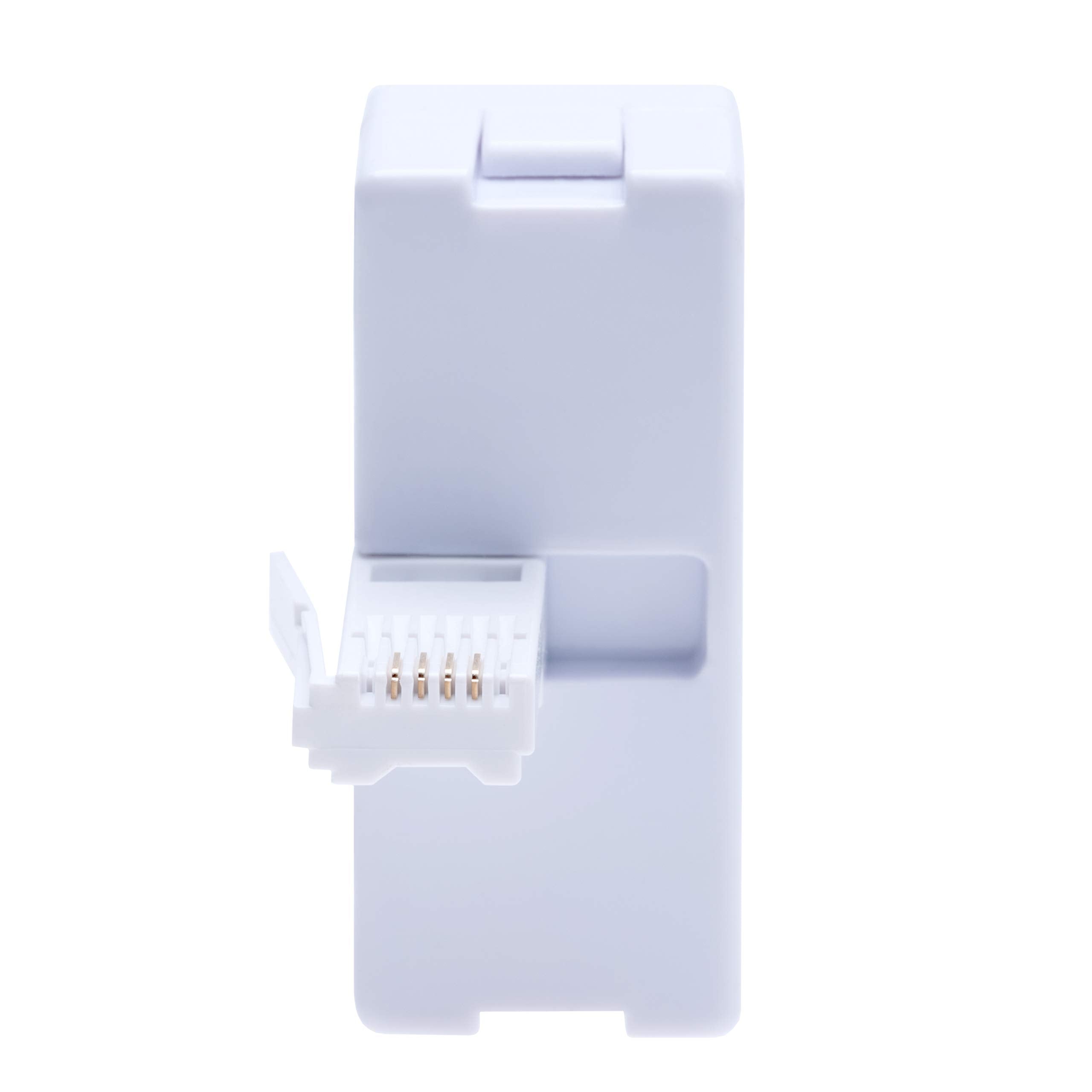 BT Telephone Socket Line 3 Way Splitter   Female Jacks to BS6312 431A Male Plug   Cable UK Adapter Landline Port Converter Extender FAX Modem Corded Cordless Phone SKY  4 Wire Converter   White