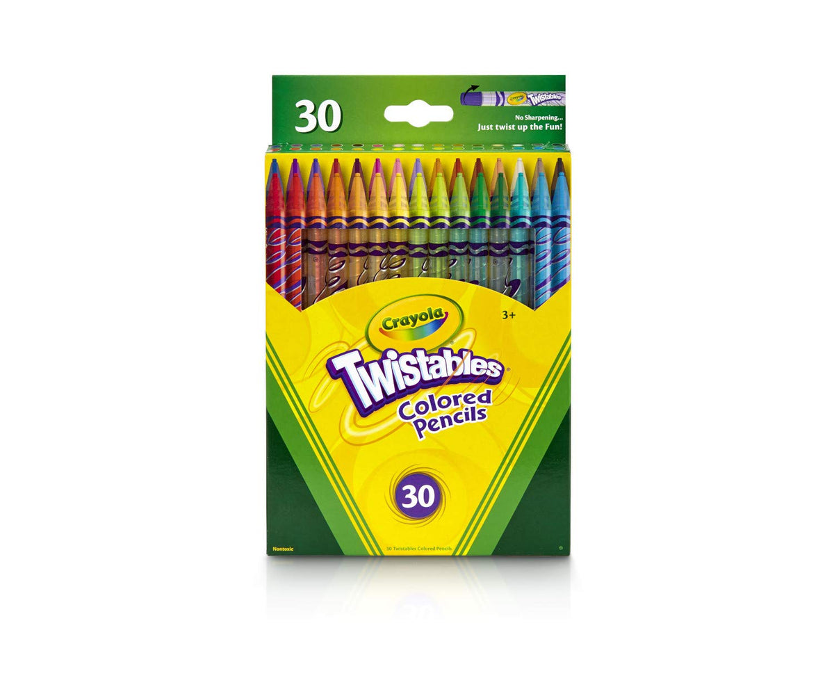 Crayola Twistables Colored Pencils, 30 Count, Assorted Colors, Gift